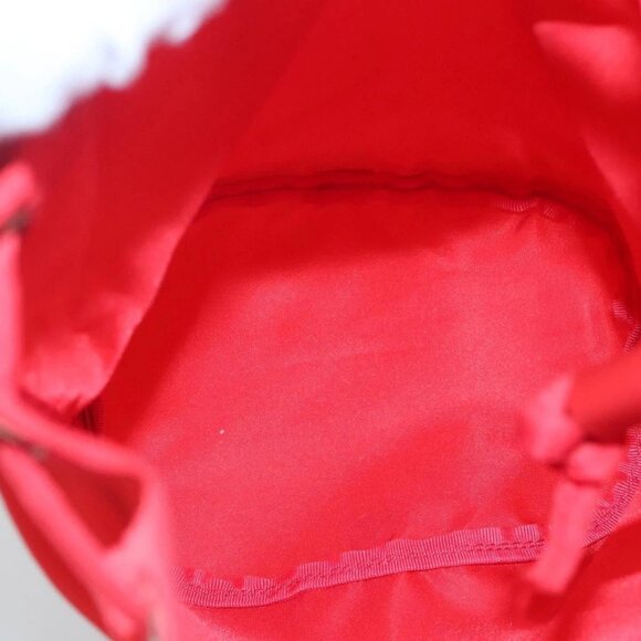 PRADA Pouch Nylon Red Silver Auth BA2656 - Picture 11 of 16